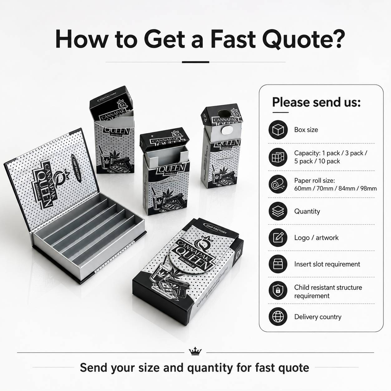 gold foil pre-roll packaging box manufacturer